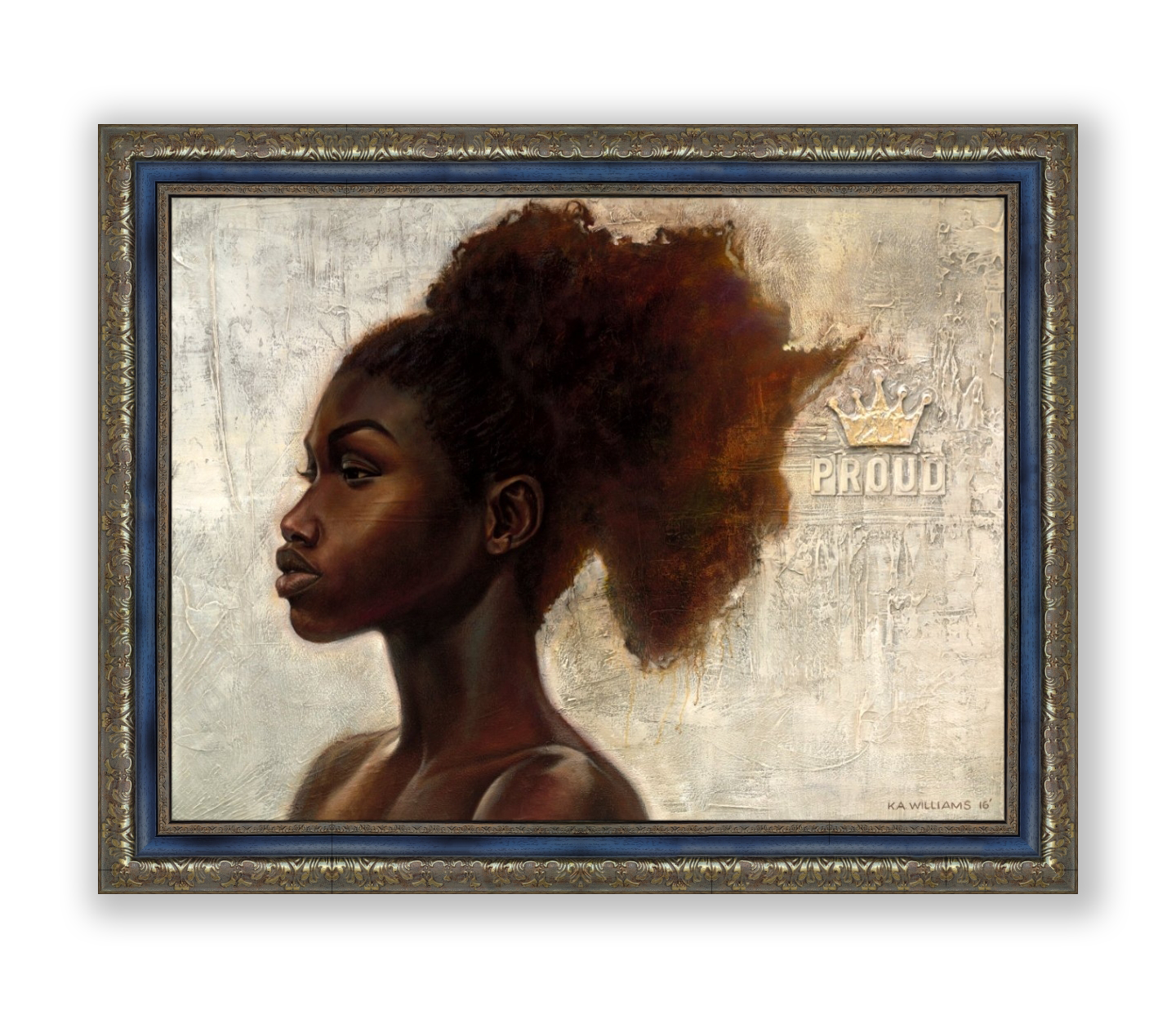 Proud Africa (Framed Canvas)