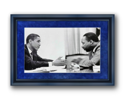 Obama & MLK (framed)