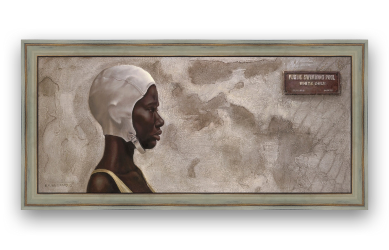 Going Swmming (Framed Canvas)