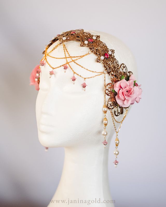 Golden Art Nouveau crown