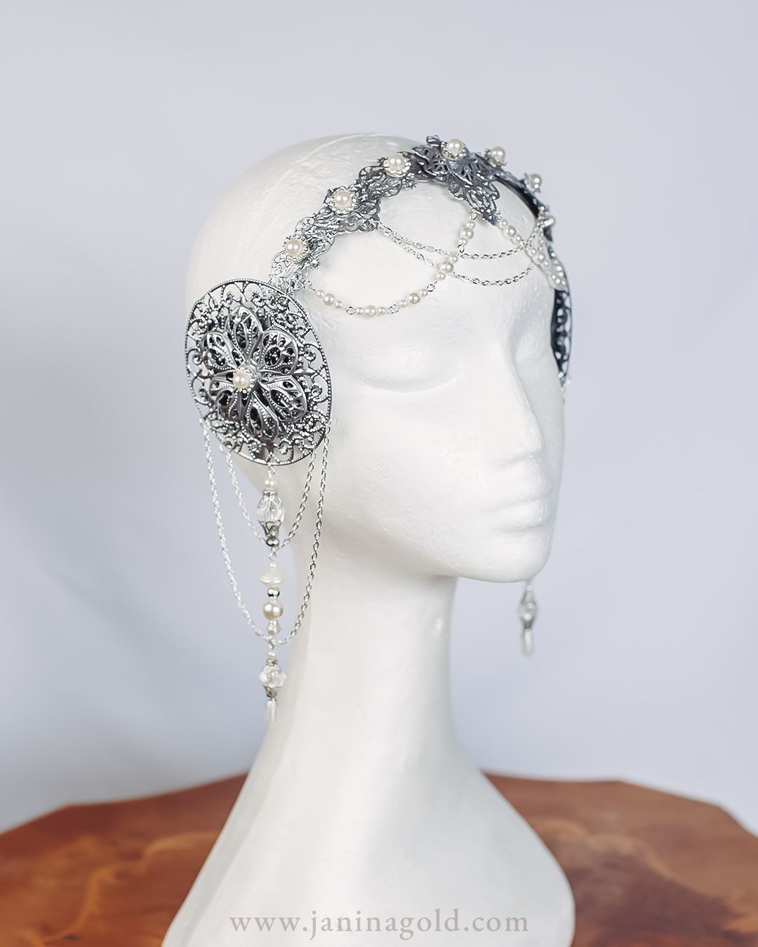 Silver Art Nouveau Crown