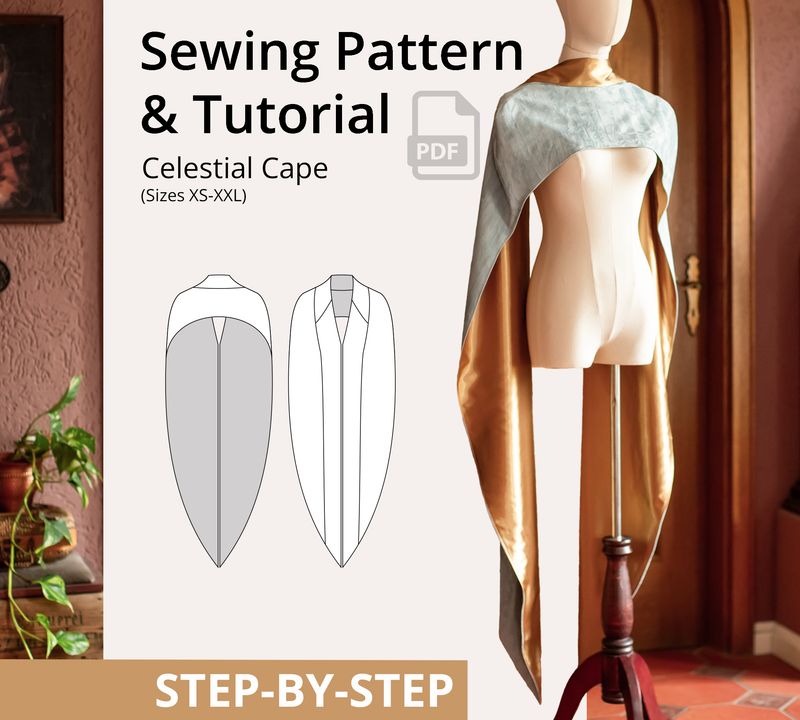 Celestial Cape Sewing Pattern PDF