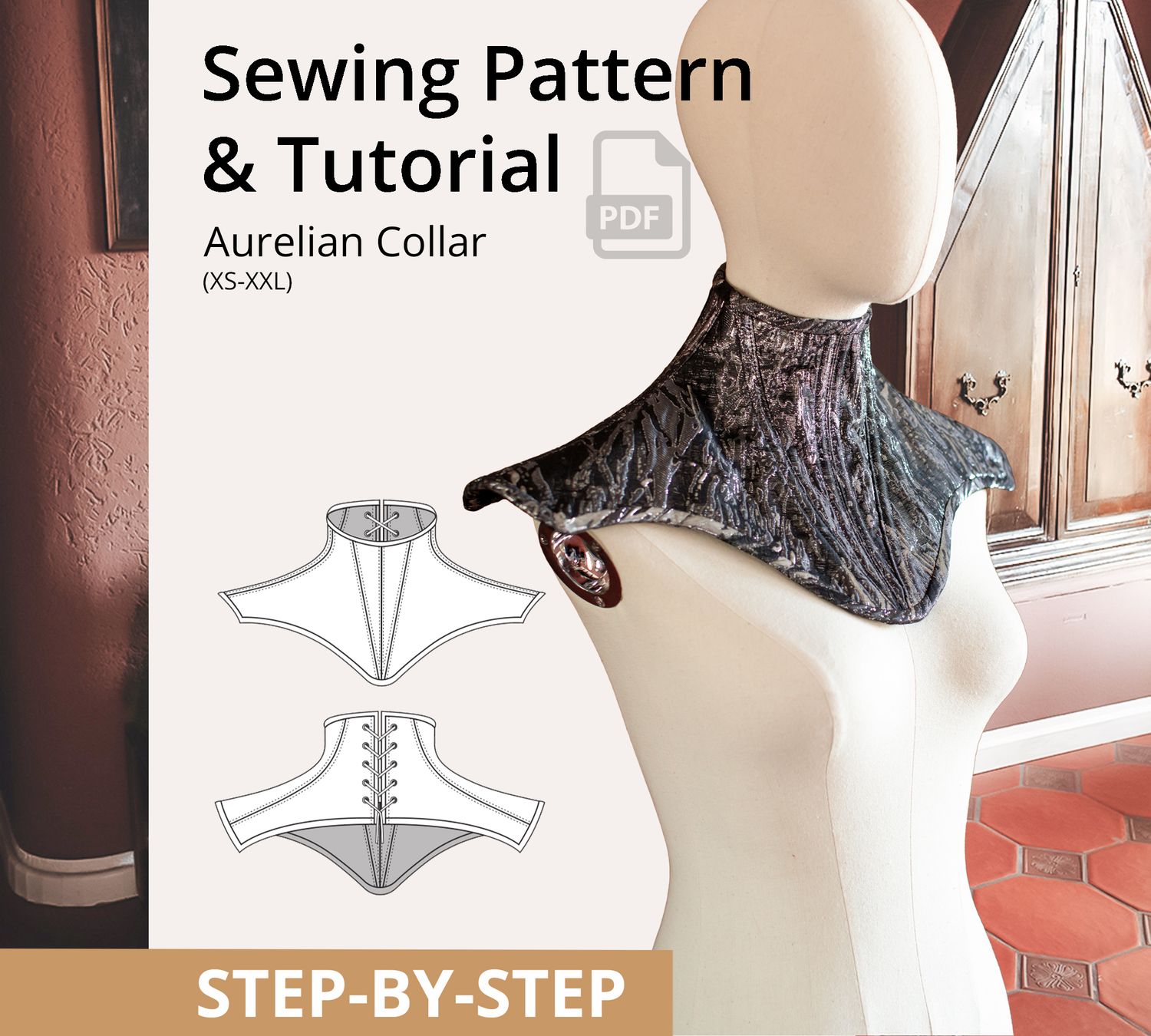 Neck Corset Sewing Pattern PDF