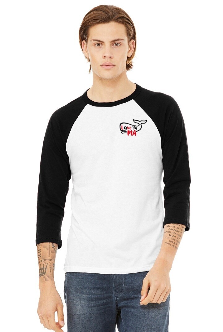 LYM Unisex 3/4 Baseball Tee- For WHOLESALE only