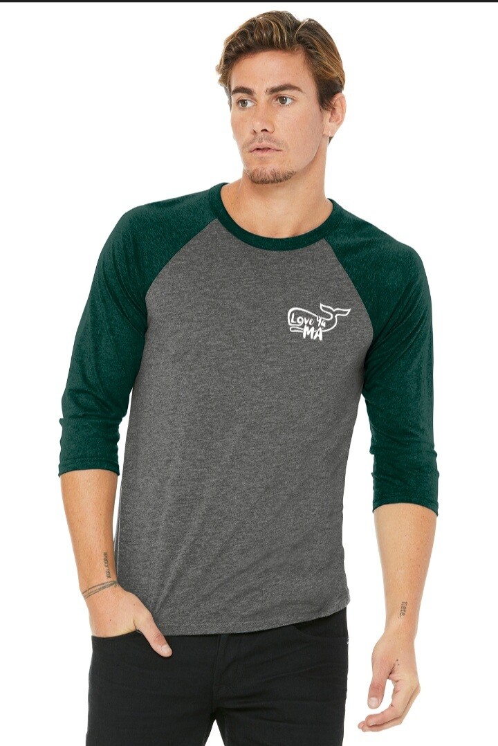 LYM Unisex 3/4 Baseball Tee- For WHOLESALE only