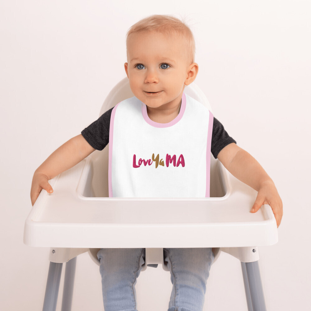 LYM Embroidered Baby Bib