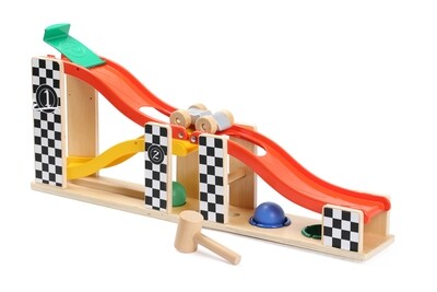 2-in-1 Racing Track and Pounding Game