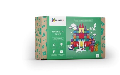 Connetix Magnetic Tiles - 100 piece Rainbow Creative Set
