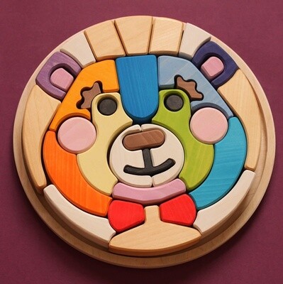 Coloured and Natural Bear Puzzle