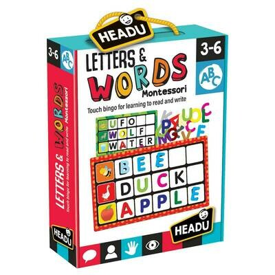 Headu - Montessori Touch Bingo Letters and Words