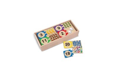 Numbers Wooden Puzzle Cards