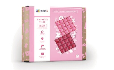 Connetix Magnet Tiles - Pink/Berry Base Plates