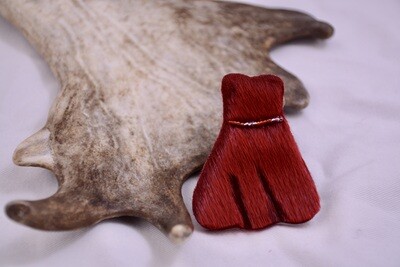 Sealskin Red Dress Pin