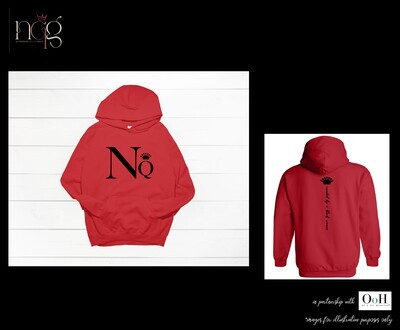 Networking Queen Hoodie - Black Text