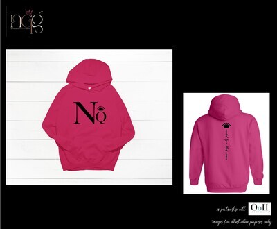 Networking Queen Hoodie - Black Text