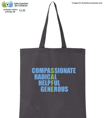 SAFE Green Tote with Blue