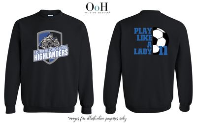 EHH &quot;Play like a Lady&quot; Crewneck Sweatshirt