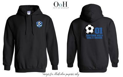 Eastern Hills Girl&#39;s Soccer Hooded Sweatshirt