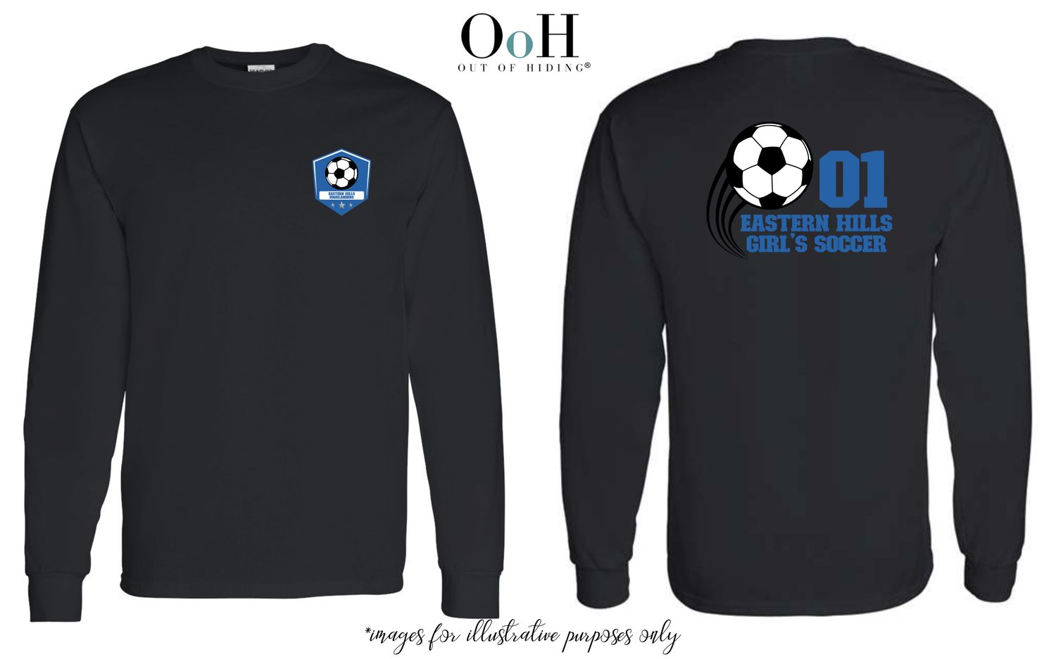EHH Girl&#39;s Soccer Long Sleeve Tee