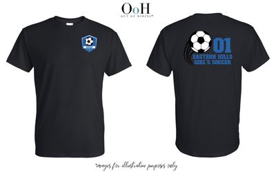 EHH Girl&#39;s Soccer Short Sleeve Tee