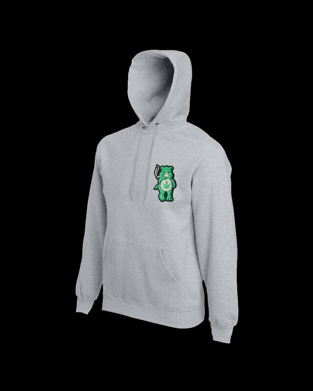 Embroidered Ganja Bear Hoodie