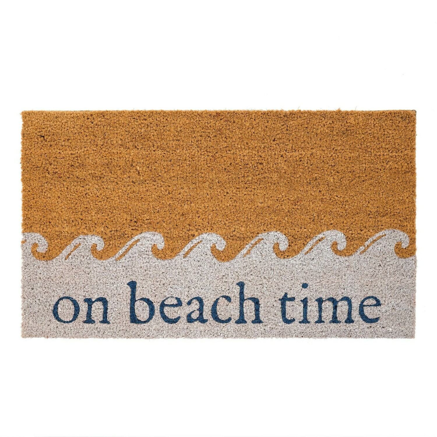 On Beach Time Door Mat