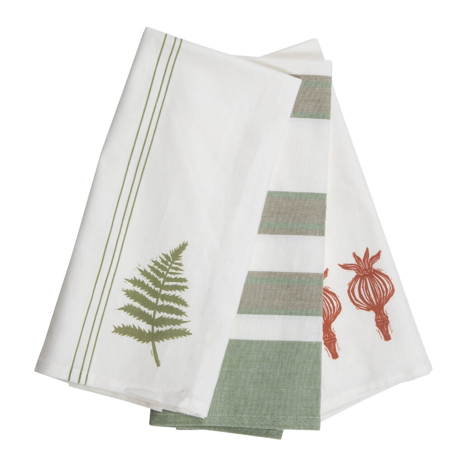 Asher Striped Tea Towels, Set Of 3