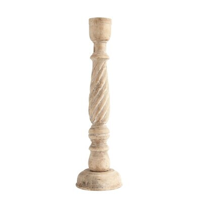 Reclaimed Wood Candlestick, 20"