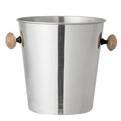 Stainless Ice Bucket W/ Bone Handles