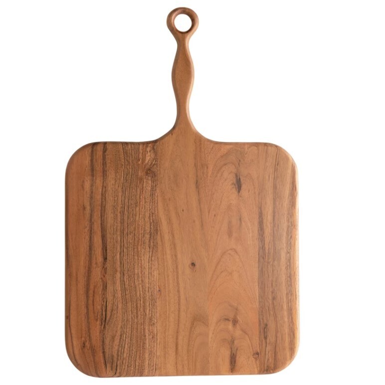 Acacia Wood Cutting Board W/ Handle, 22"
