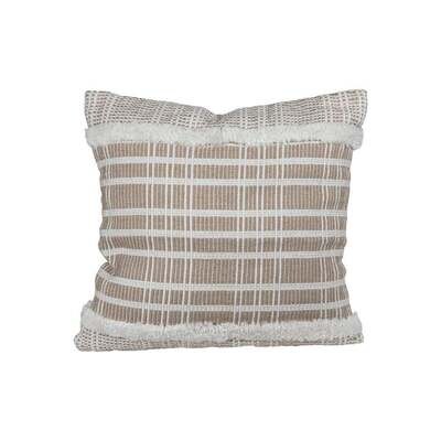 Evelyn Handwoven Pillow, Taupe 20"