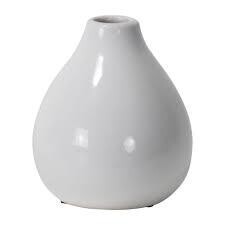 Daphne White Bud Vase