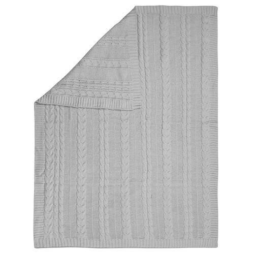 Chenille Blanket, Grey 31x41