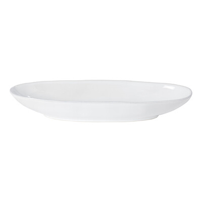 Livia Oval Platter, White, 13in