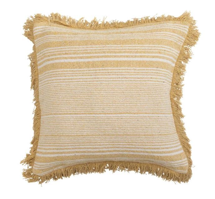 Maggie Woven Cotton Pillow