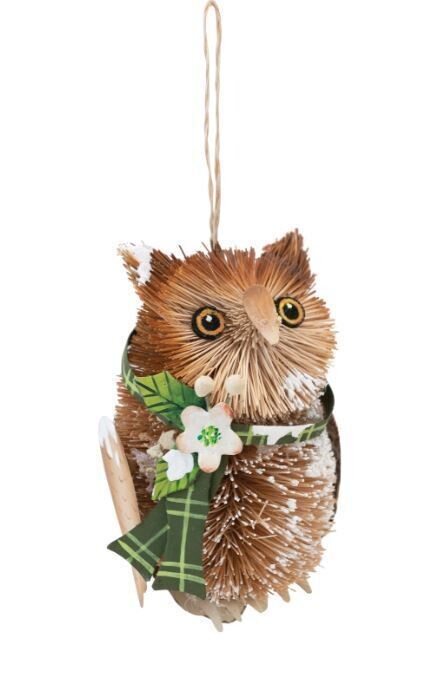 Sisal Owl Ornament