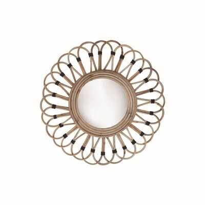 Small Rattan Mirror