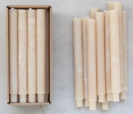 Powder Taper Candle, Cream, Unscented