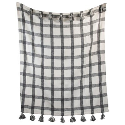 Jacqueline Hand Woven Throw Black