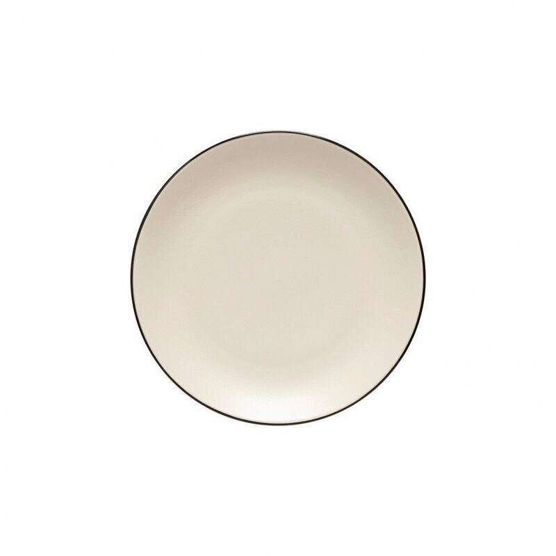 Augusta Salad/Dessert Plate, Nat/Blk