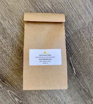 Oatmeal & Lavender Bath Soak 4 oz Sample Size