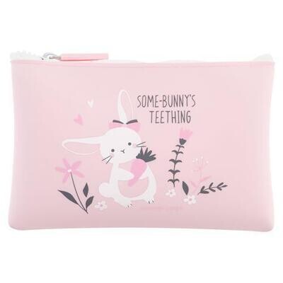 Teether W/ Travel Pouch, Bunny