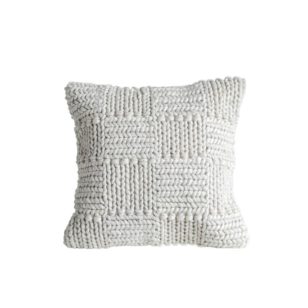 Ashley Wool Knit Pillow, 20x20