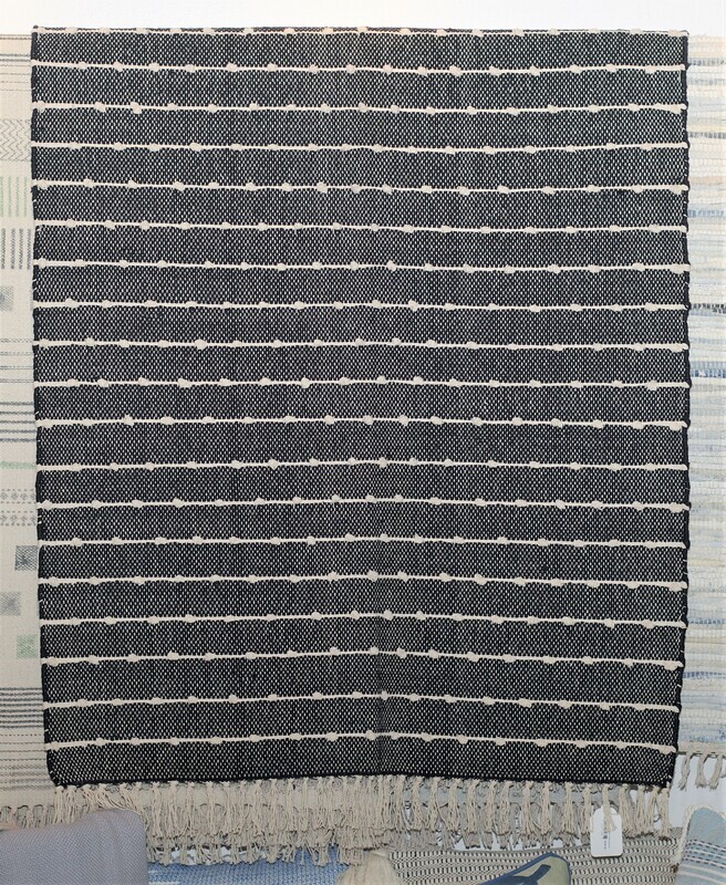 Hoopla Rug, Black 3x5