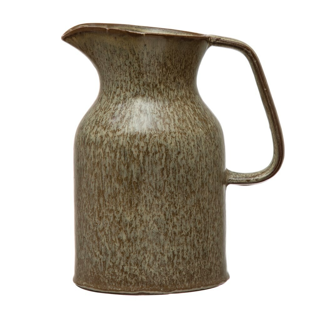 Stoneware Pitcher, Brown