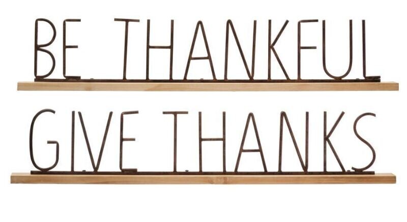 Fall Sayings Mantel Decor