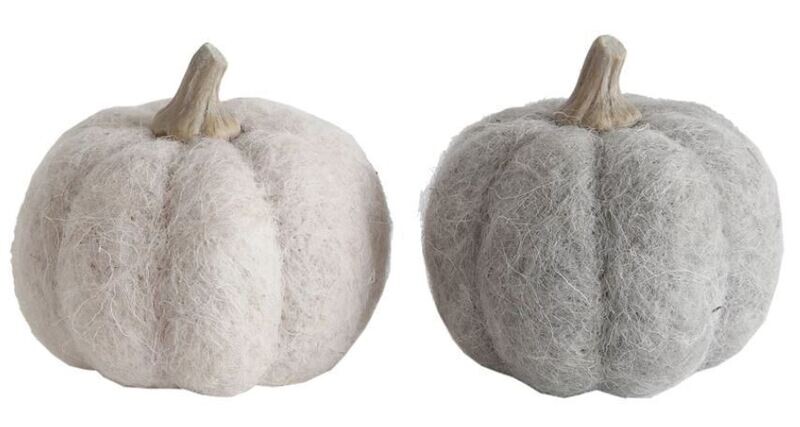 Wool Felt Pumpkin, 3 1/2&quot;