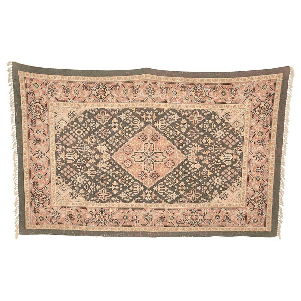 Penny Cotton Printed Rug, 5x8