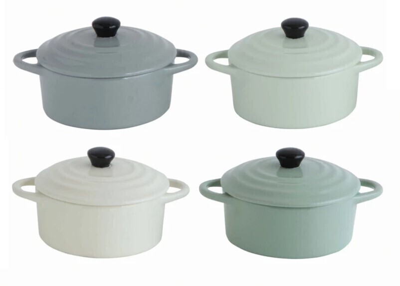 Round Mini Baker W/ Lid, Pastels