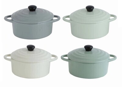 Round Mini Baker W/ Lid, Pastels